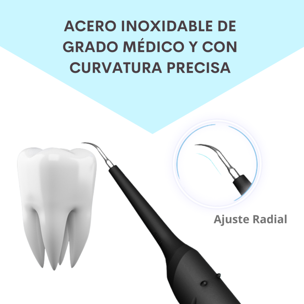 Removedor con Ultrasonido de Manchas y Sarro Dental + Cepillo Eléctrico