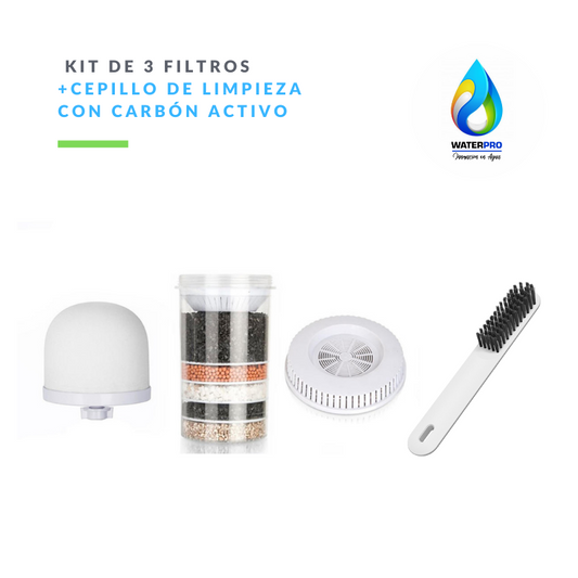 Kit de Repuestos WaterPro 22L + Cepillo de Limpieza WaterPro